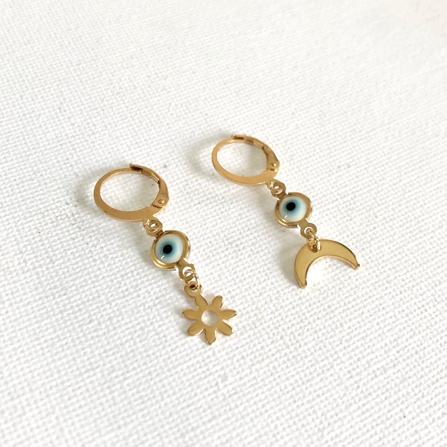 Earrings Moon & Sun