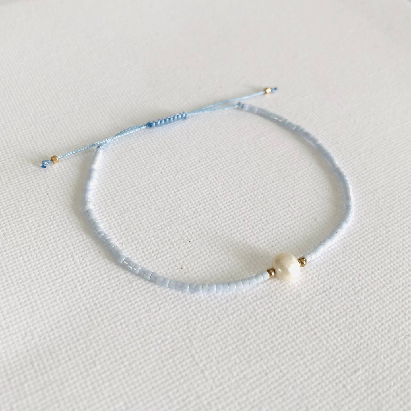 Pulsera Perla Dorada