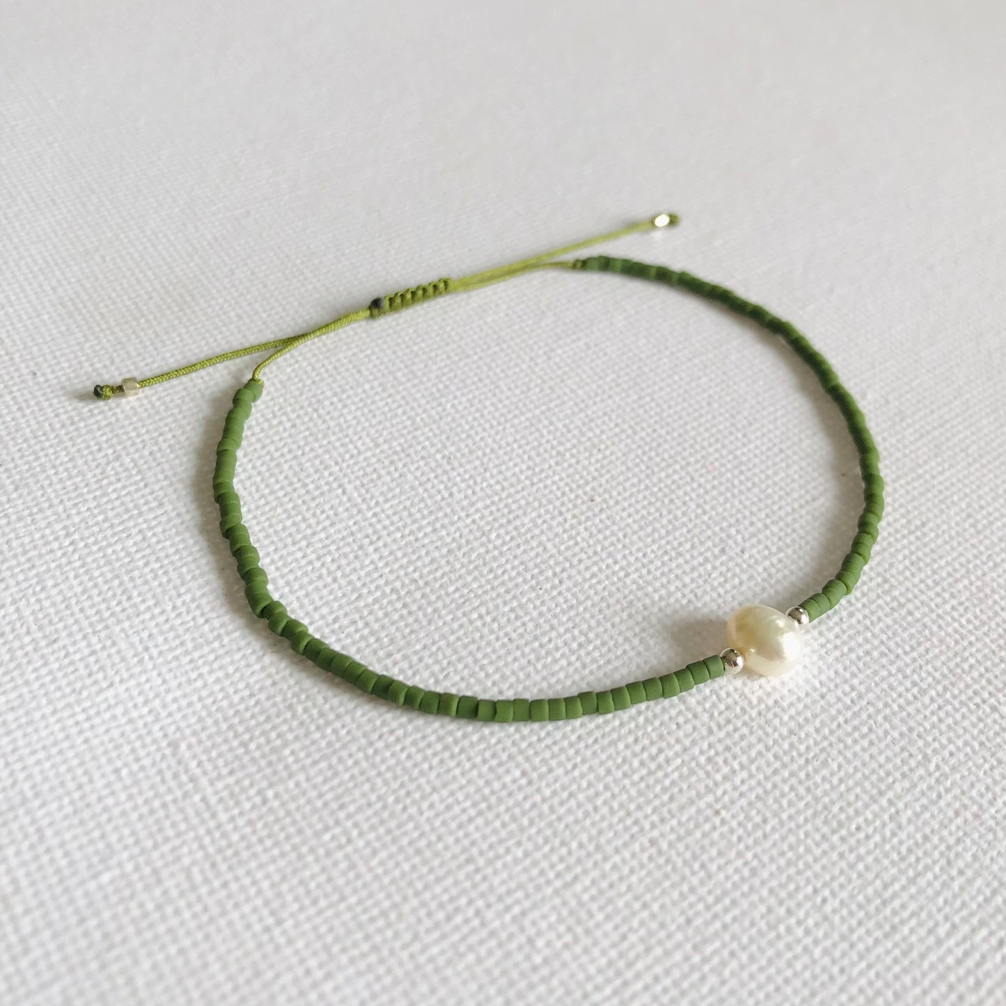 Pulsera Perla Plata