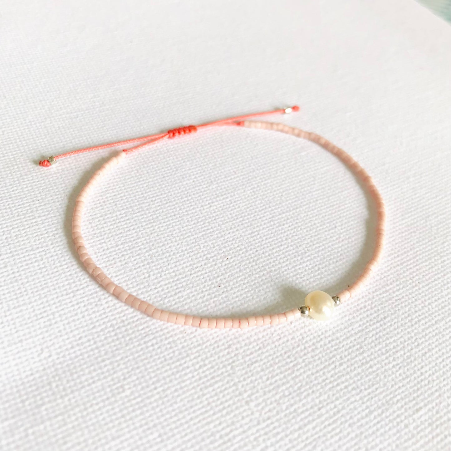 Pulsera Perla Plata