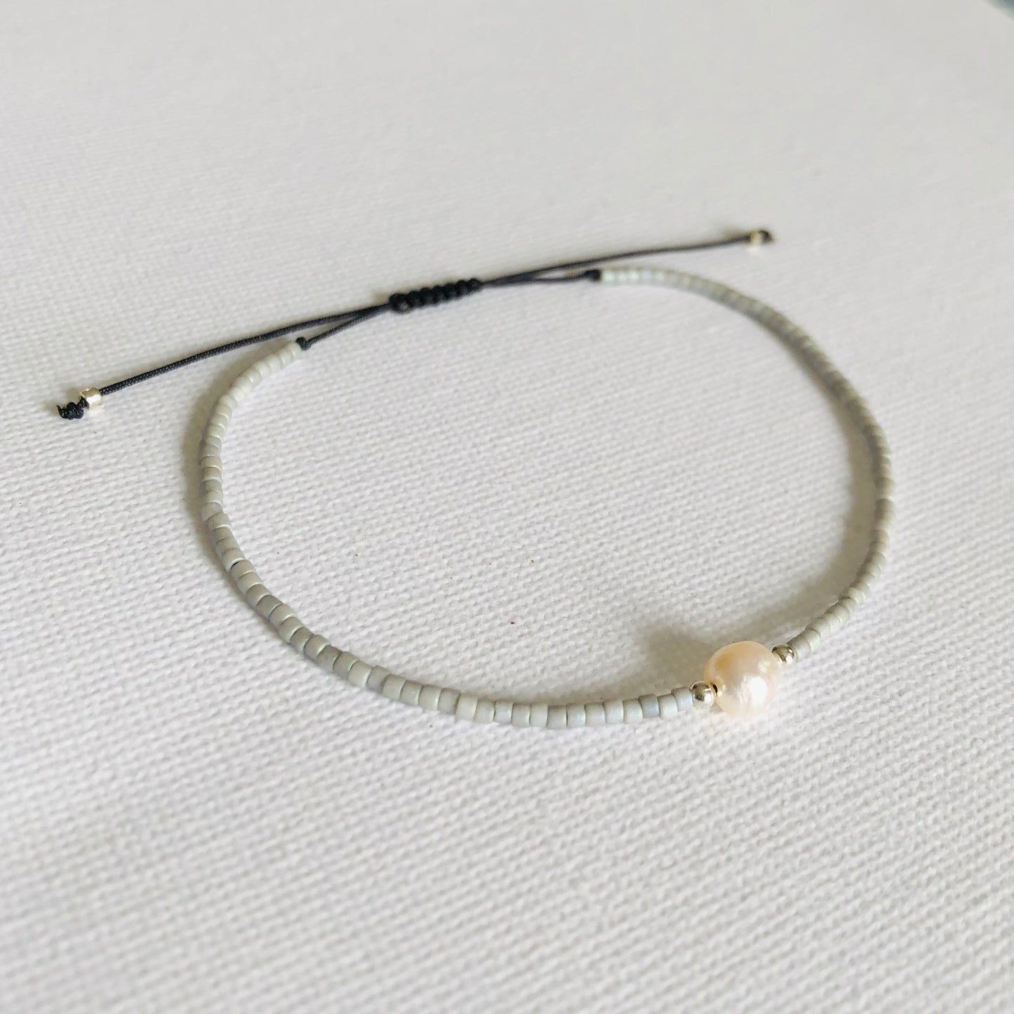 Pulsera Perla Plata