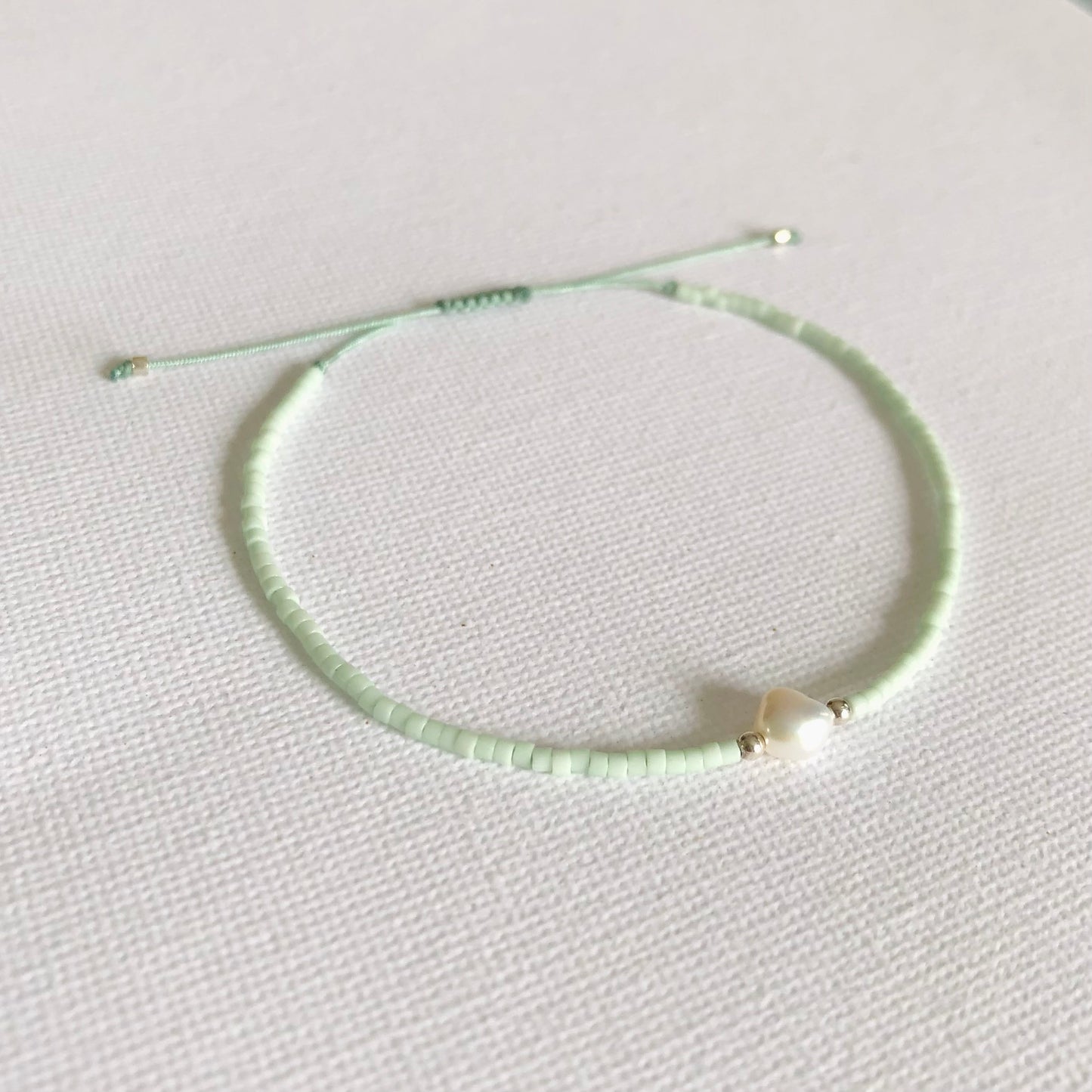 Pulsera Perla Plata