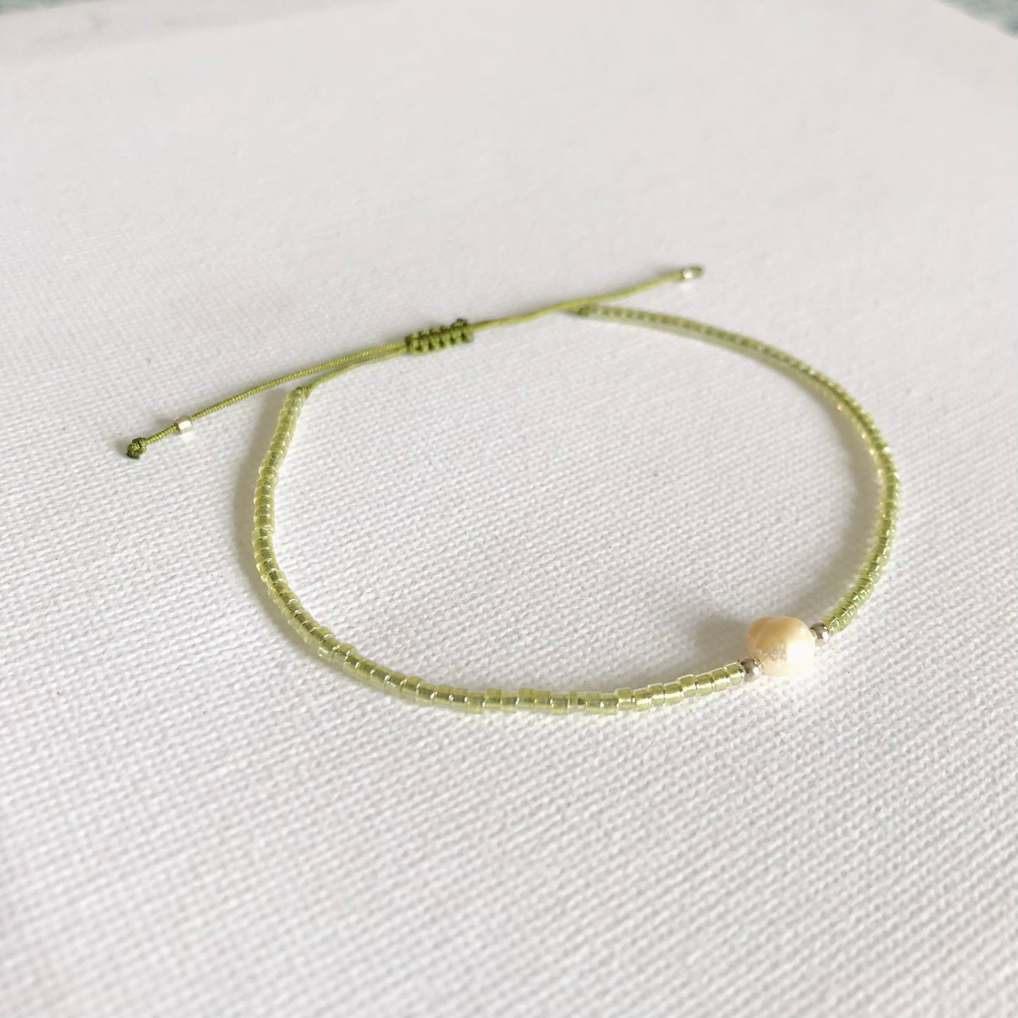Pulsera Perla Plata