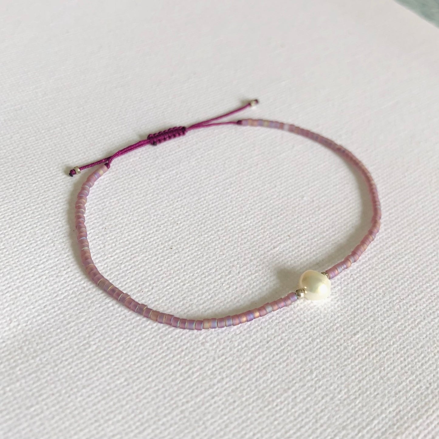 Pulsera Perla Plata