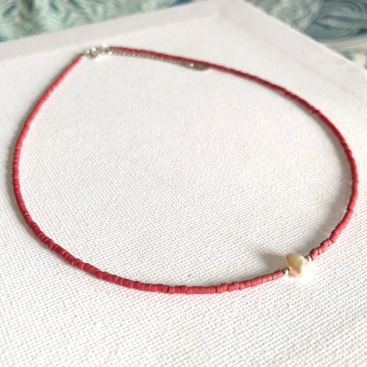 Collar Perla Plata