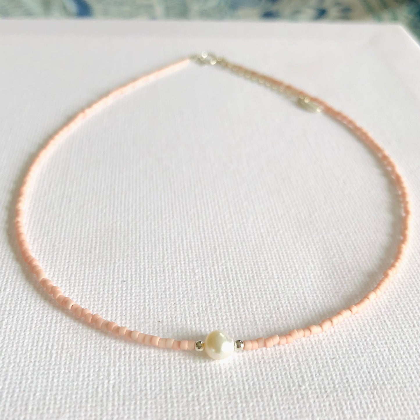 Collar Perla Plata