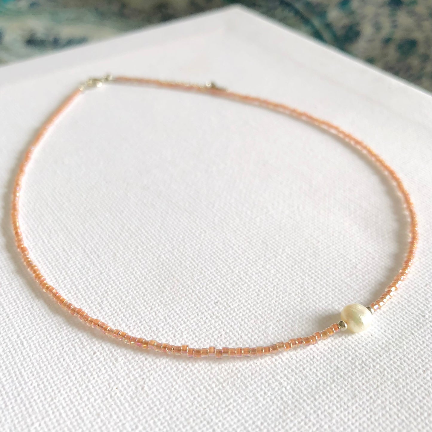 Collar Perla Plata