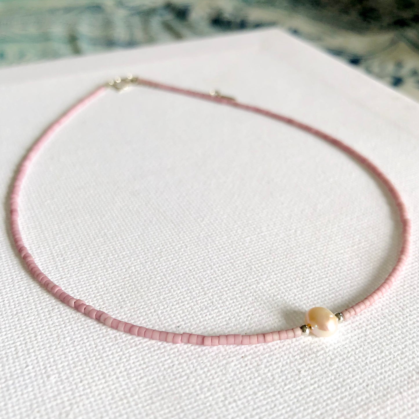 Collar Perla Plata