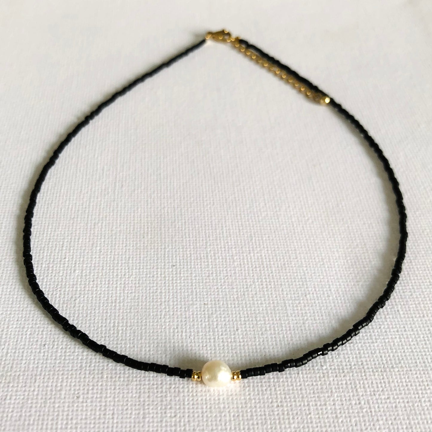 Collar Perla Dorado