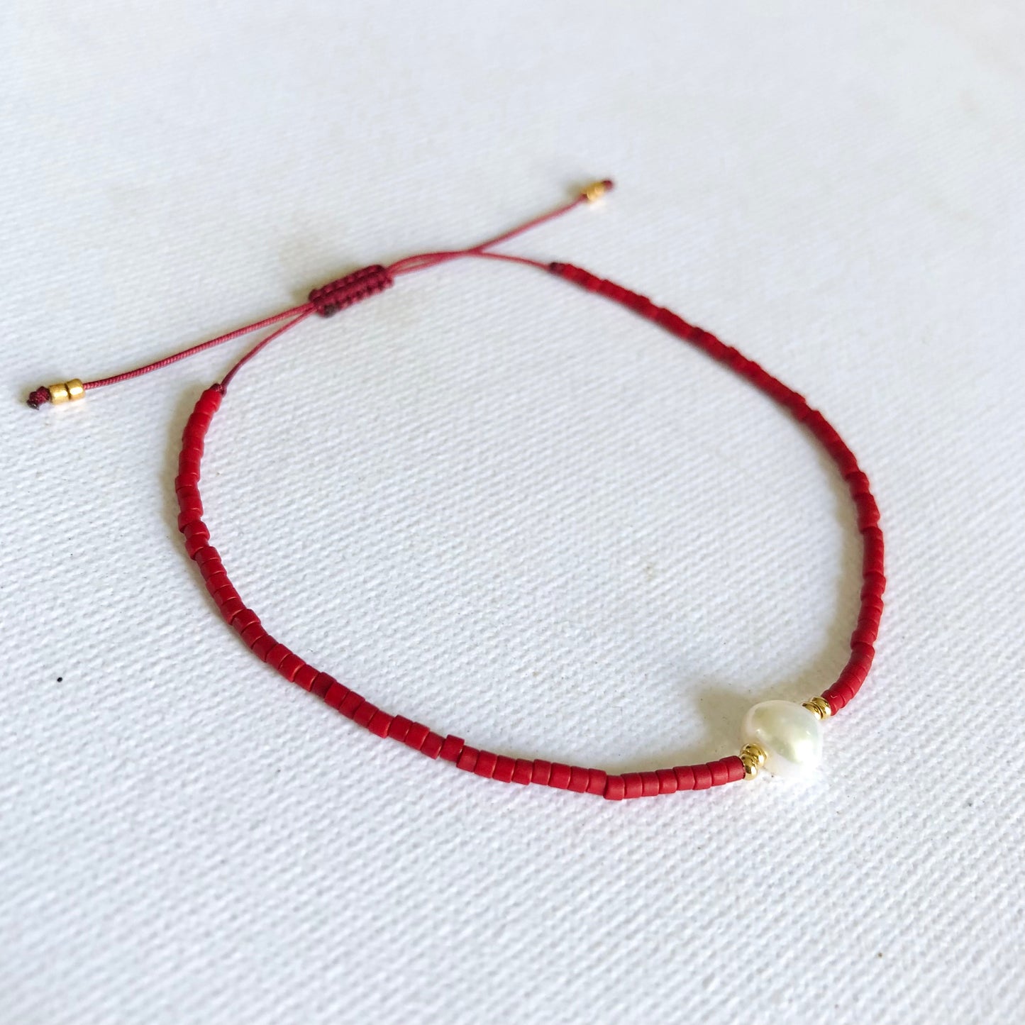 Pulsera Perla Dorada