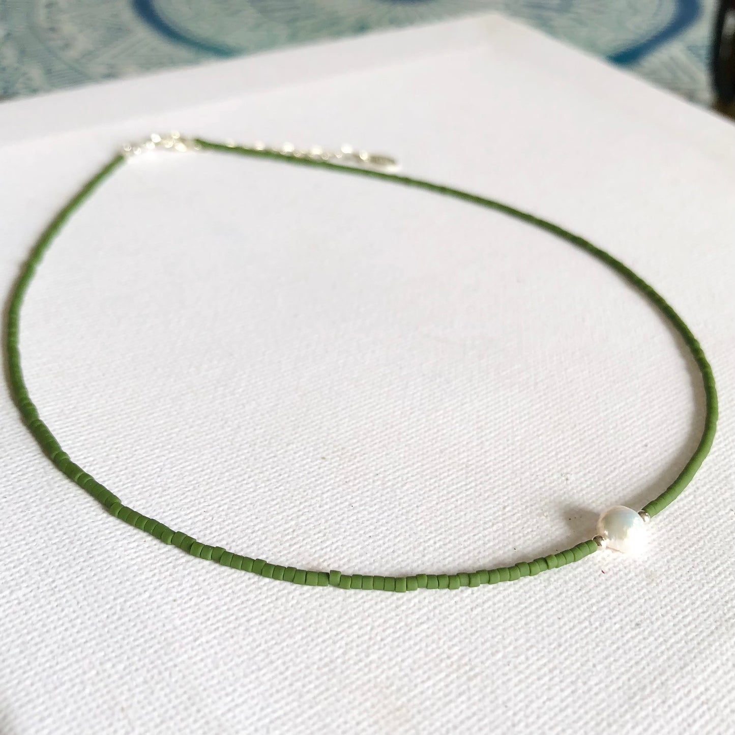 Collar Perla Plata