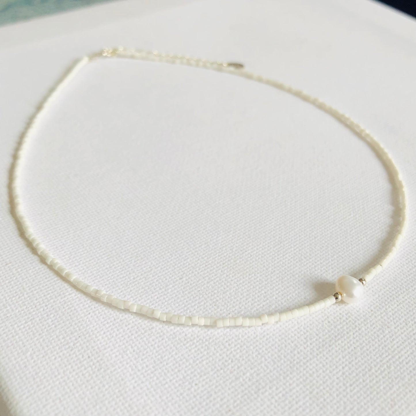 Collar Perla Plata