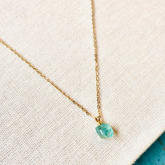 Necklace Raw Apatite