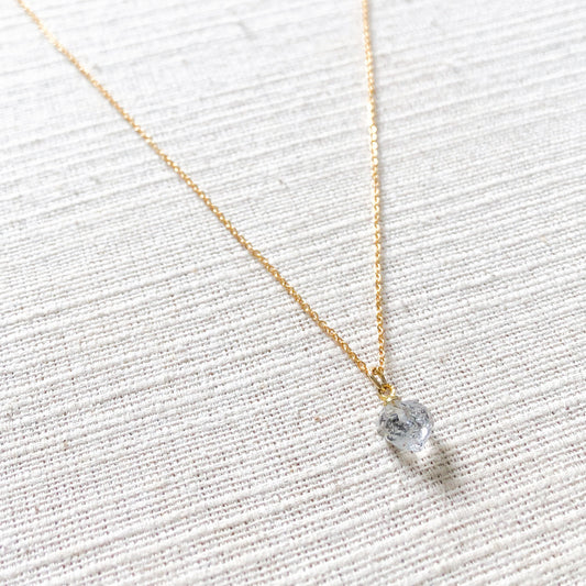 Necklace Raw Diamond Quartz