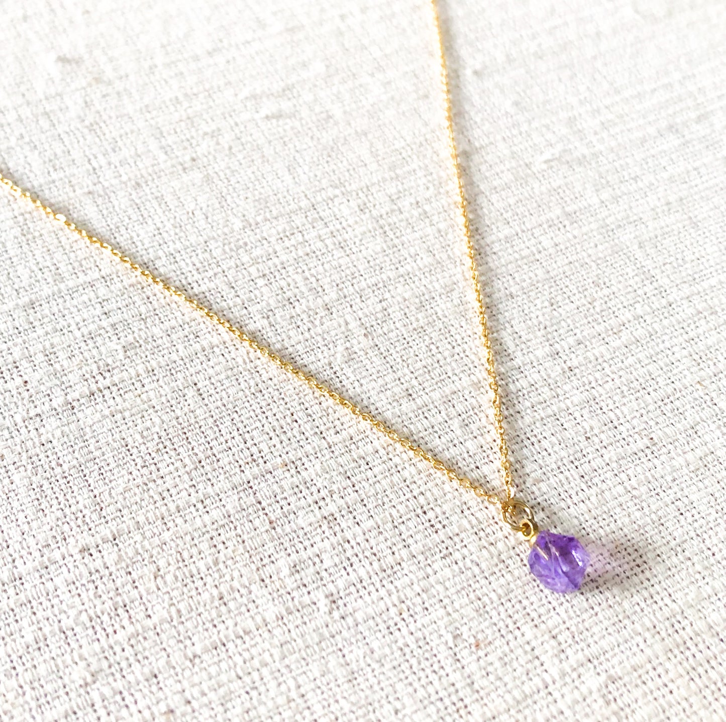 Necklace Raw Amethyst