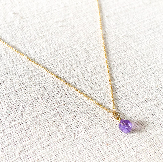 Necklace Raw Amethyst