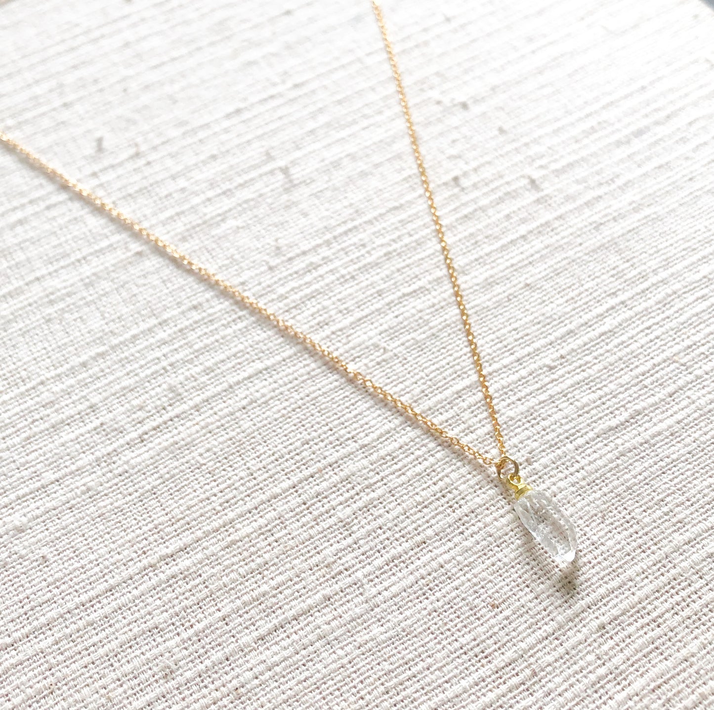 Necklace Raw Crystal Quartz