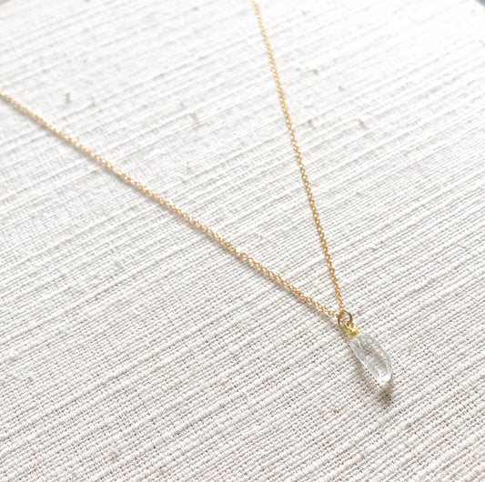 Necklace Raw Crystal Quartz