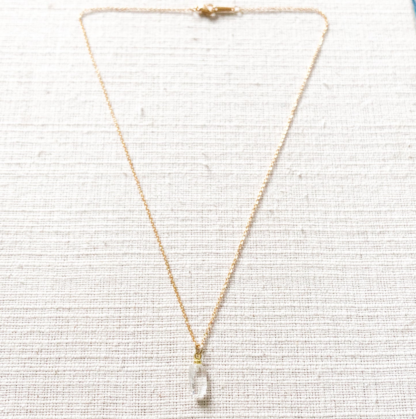 Necklace Raw Crystal Quartz